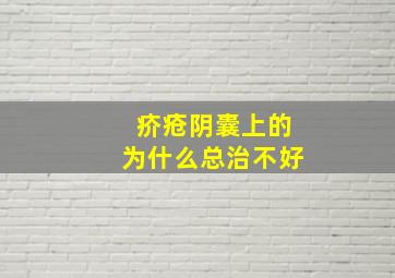 疥疮阴囊上的为什么总治不好