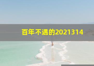 百年不遇的2021314