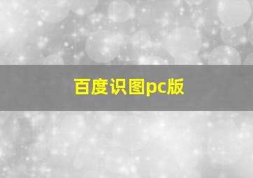 百度识图pc版