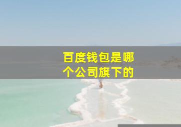 百度钱包是哪个公司旗下的