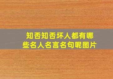 知否知否坏人都有哪些名人名言名句呢图片