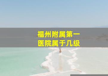 福州附属第一医院属于几级