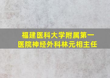 福建医科大学附属第一医院神经外科林元相主任