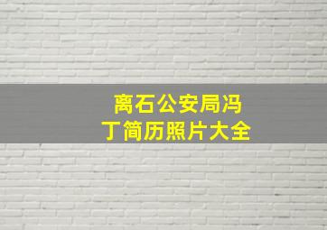 离石公安局冯丁简历照片大全