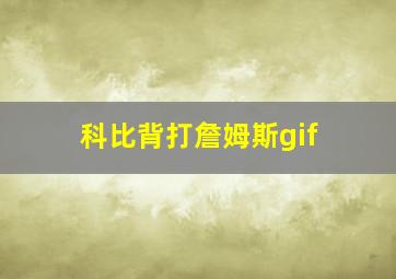 科比背打詹姆斯gif