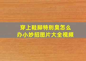 穿上鞋脚特别臭怎么办小妙招图片大全视频