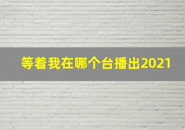 等着我在哪个台播出2021