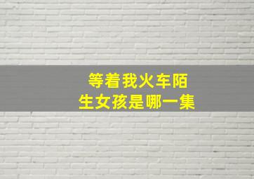 等着我火车陌生女孩是哪一集