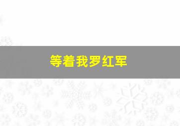 等着我罗红军