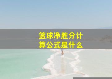 篮球净胜分计算公式是什么