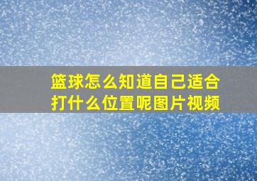 篮球怎么知道自己适合打什么位置呢图片视频