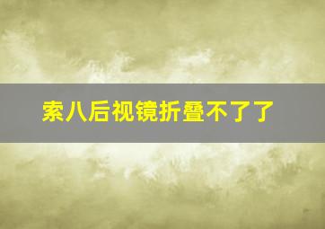 索八后视镜折叠不了了