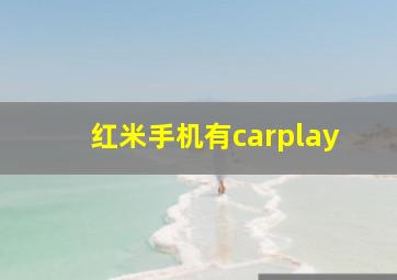 红米手机有carplay