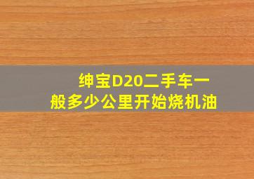 绅宝D20二手车一般多少公里开始烧机油