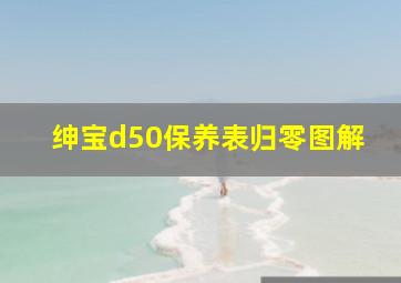 绅宝d50保养表归零图解