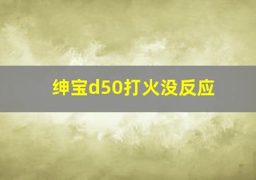 绅宝d50打火没反应