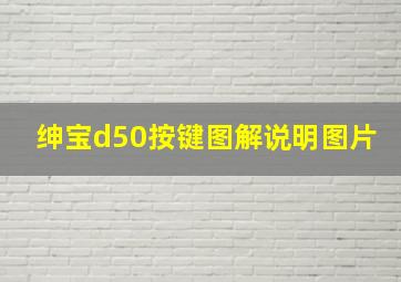 绅宝d50按键图解说明图片