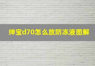 绅宝d70怎么放防冻液图解