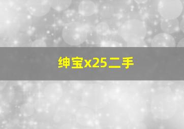 绅宝x25二手