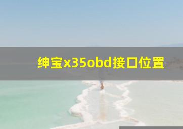 绅宝x35obd接口位置