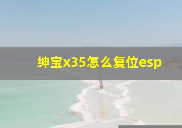 绅宝x35怎么复位esp