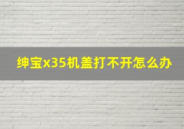 绅宝x35机盖打不开怎么办