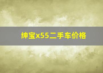 绅宝x55二手车价格