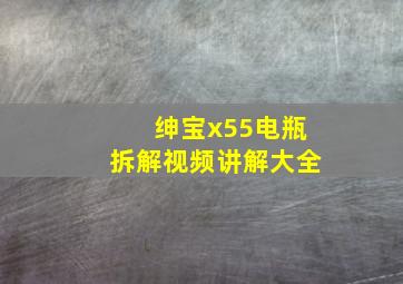 绅宝x55电瓶拆解视频讲解大全