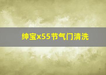 绅宝x55节气门清洗