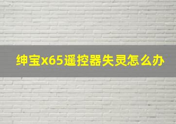 绅宝x65遥控器失灵怎么办