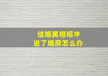 结婚属相相冲进了婚房怎么办