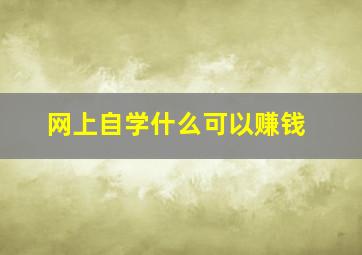 网上自学什么可以赚钱