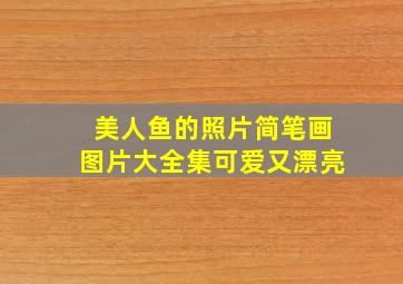 美人鱼的照片简笔画图片大全集可爱又漂亮