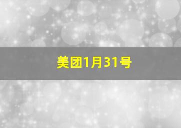 美团1月31号