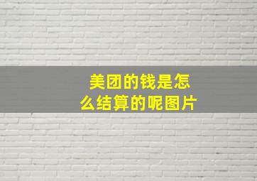 美团的钱是怎么结算的呢图片