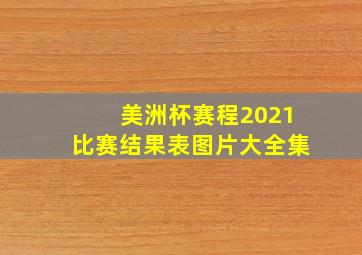 美洲杯赛程2021比赛结果表图片大全集