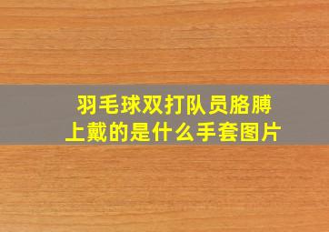 羽毛球双打队员胳膊上戴的是什么手套图片