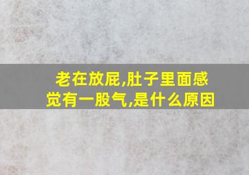 老在放屁,肚子里面感觉有一股气,是什么原因