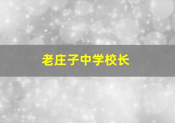 老庄子中学校长