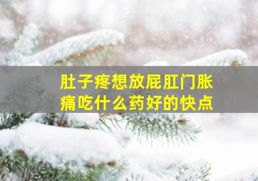 肚子疼想放屁肛门胀痛吃什么药好的快点