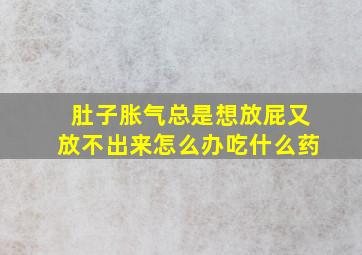 肚子胀气总是想放屁又放不出来怎么办吃什么药