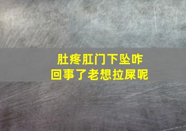 肚疼肛门下坠咋回事了老想拉屎呢