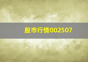 股市行情002507