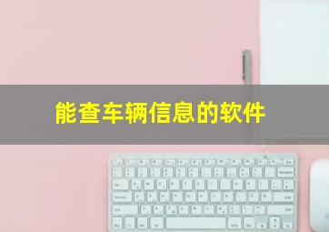 能查车辆信息的软件