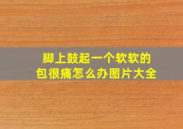 脚上鼓起一个软软的包很痛怎么办图片大全