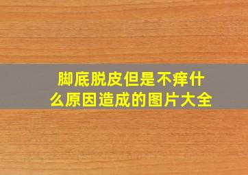 脚底脱皮但是不痒什么原因造成的图片大全