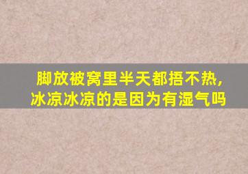 脚放被窝里半天都捂不热,冰凉冰凉的是因为有湿气吗