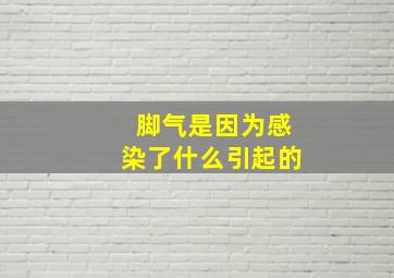 脚气是因为感染了什么引起的