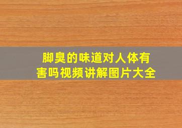 脚臭的味道对人体有害吗视频讲解图片大全