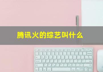 腾讯火的综艺叫什么